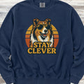 Rough Collie Stay Clever Sweatshirt - True Navy