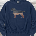 Labrador Retriever Vintage USA Sweatshirt - True Navy