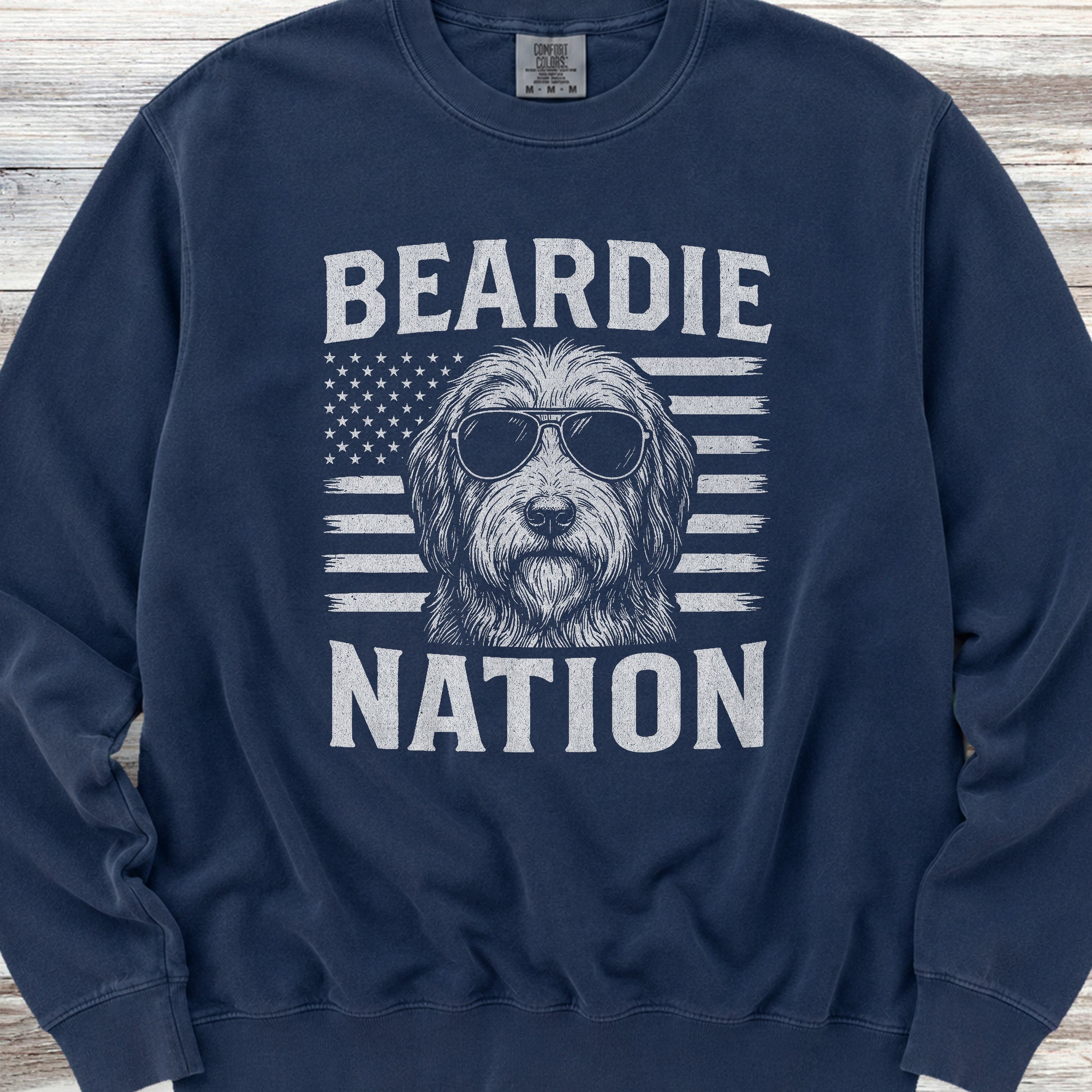 Bearded Collie Nation Sweatshirt - True Navy