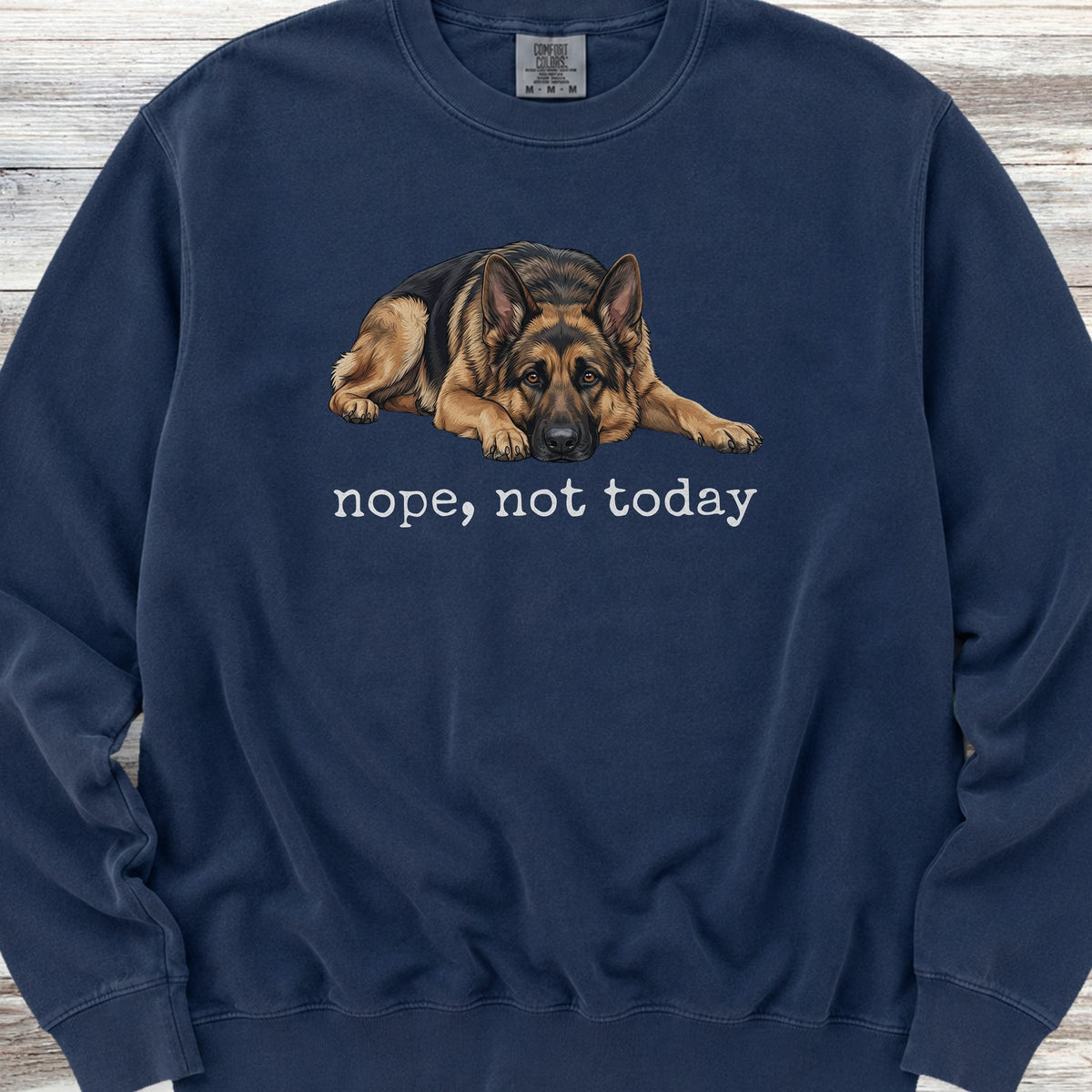 German Shepherd Nope Sweatshirt - True Navy