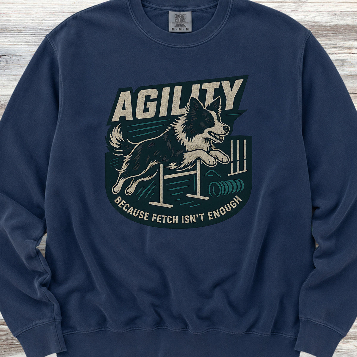 Border Collie Agility Sweatshirt - True Navy