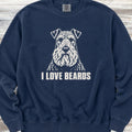 Kerry Blue I Love Beards Sweatshirt - True Navy