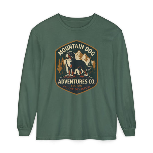 Bernese Mountain Dog Adventures Long Sleeve Tee