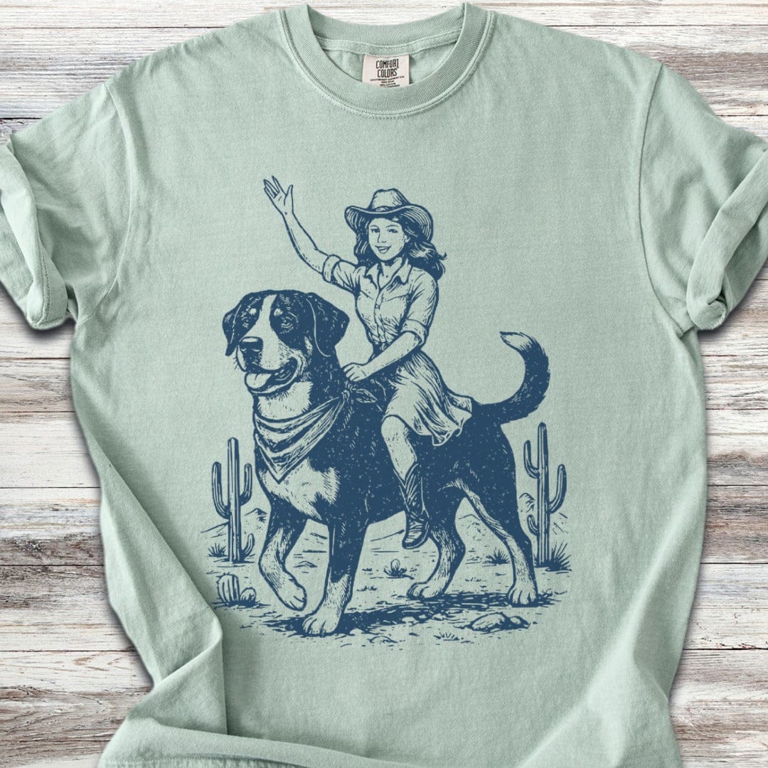 Swiss Mountain Dog Cowgirl T-Shirt