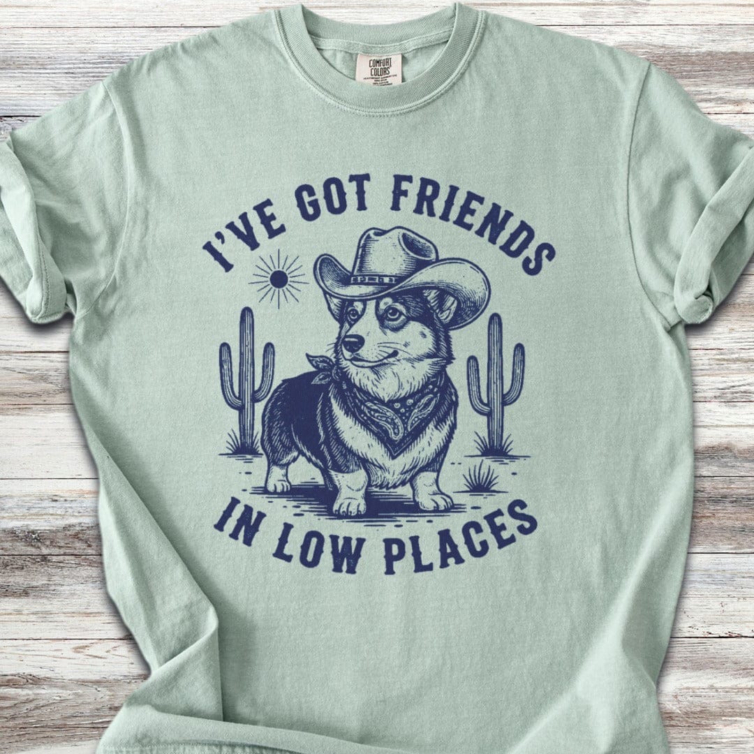 Corgi Friends in Low Places T-Shirt