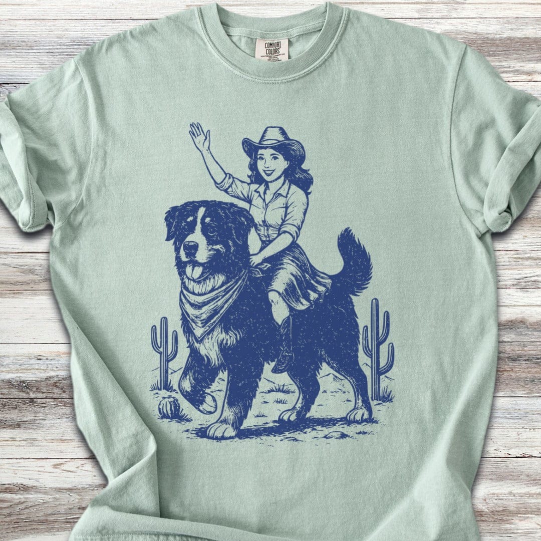 Bernese Mountain Dog Cowgirl T-Shirt