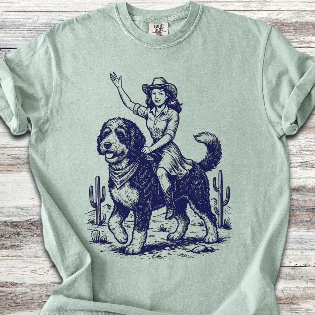 Bernedoodle Cowgirl T-Shirt