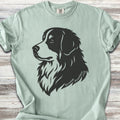 Bernese Mountain Dog Woodcut Portrait T-Shirt