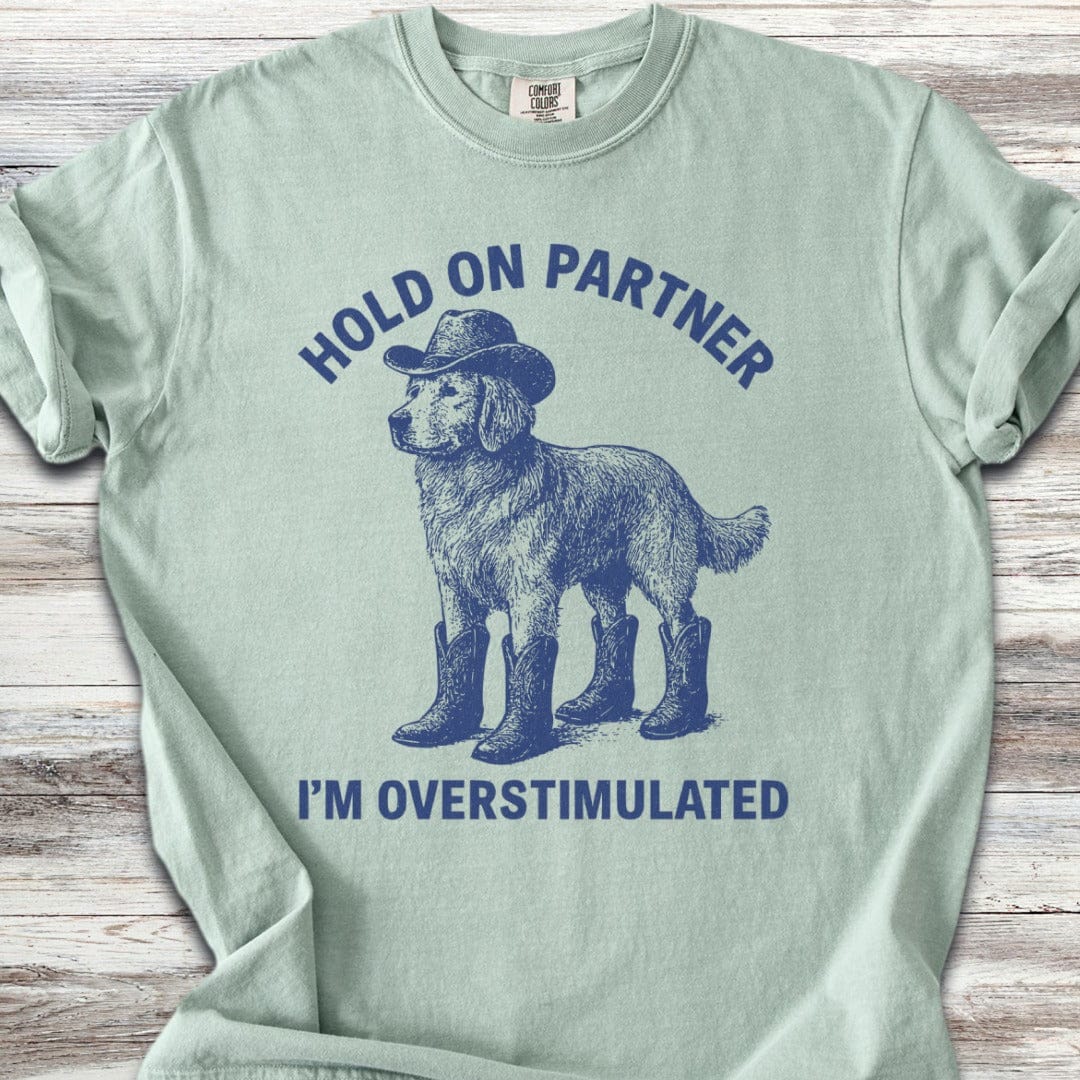 Golden Retriever Overstimulated T-Shirt