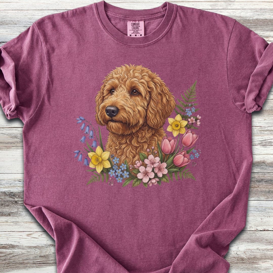 Goldendoodle Spring Portrait T-Shirt