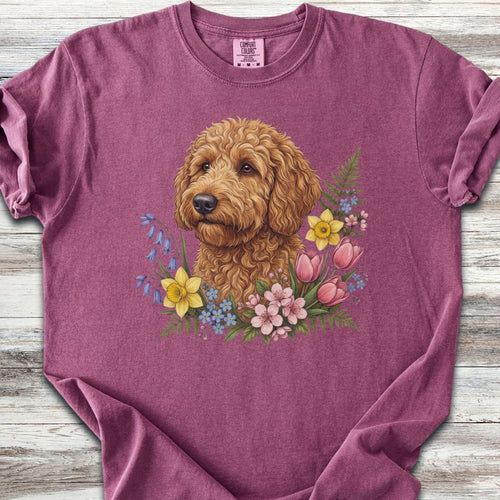 Goldendoodle Spring Portrait T-Shirt
