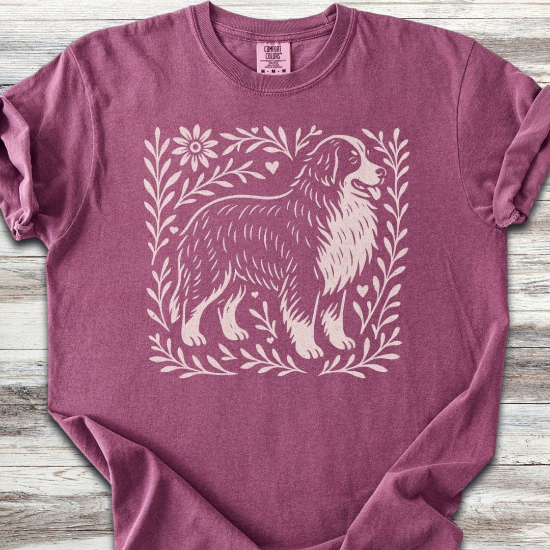Bernese Mountain Dog Linocut T-Shirt