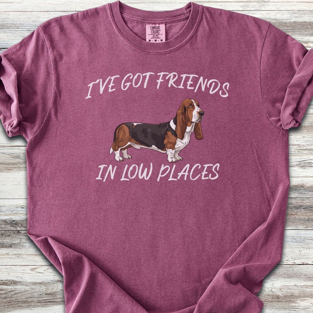 Basset Hound Low Places T-Shirt