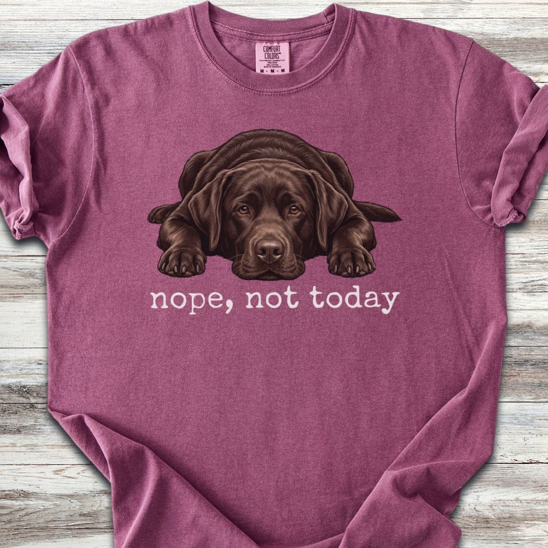 Labrador Retriever Chocolate Nope T-Shirt