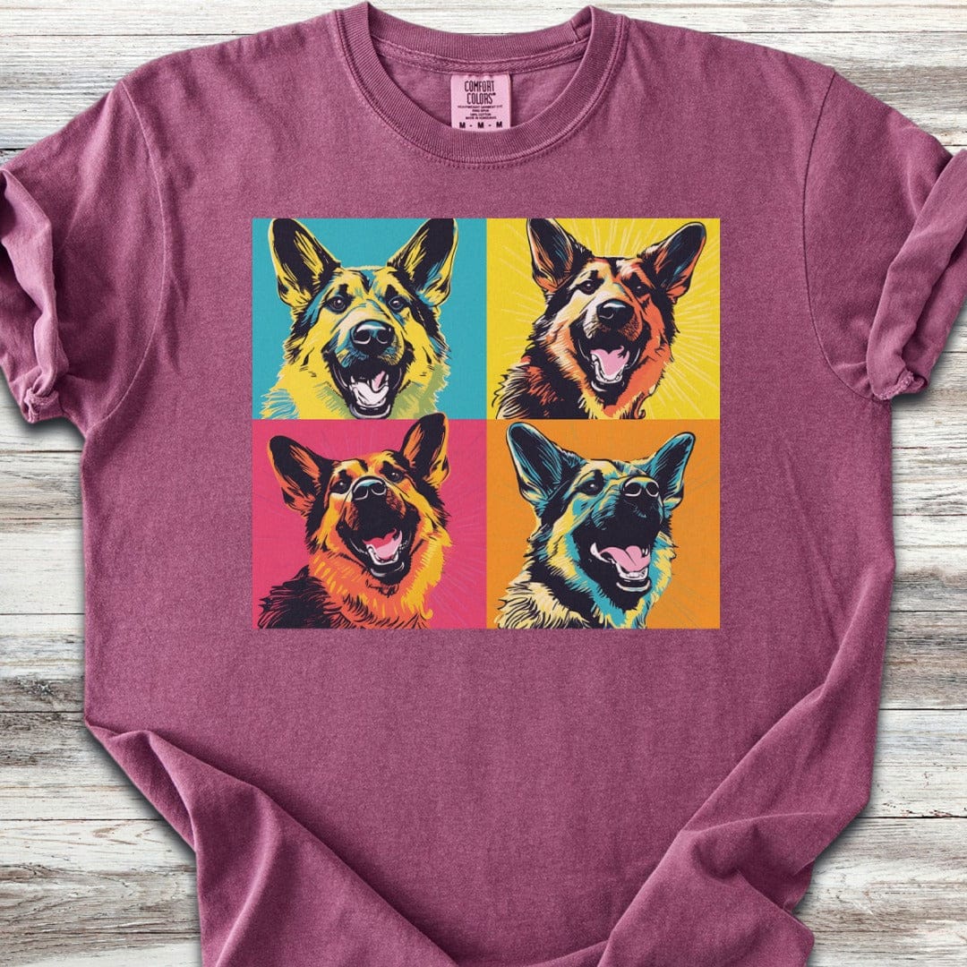 German Shepherd Pop Art T-Shirt