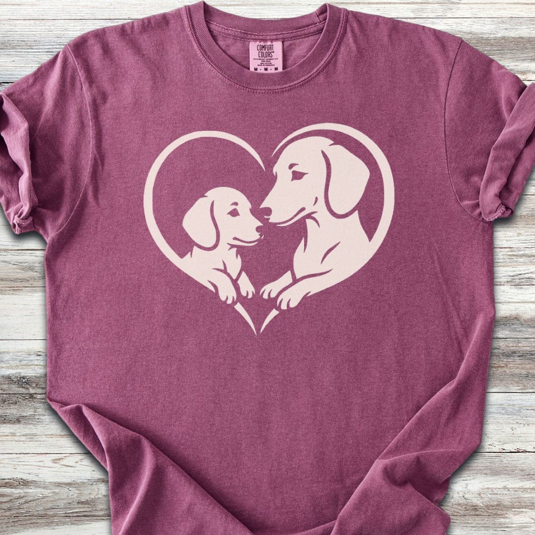 Dachshund Heart Bond T-Shirt
