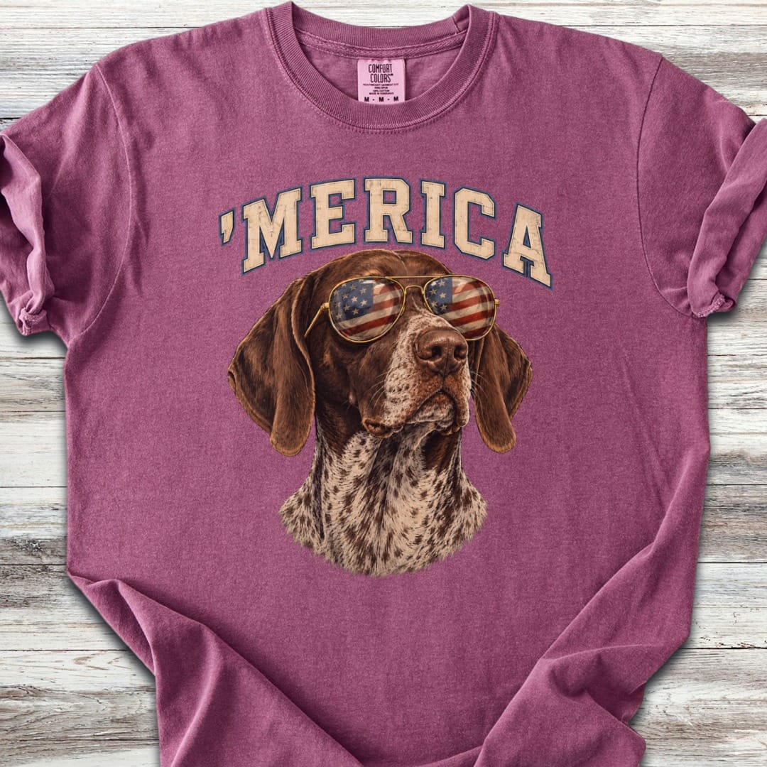 German Shorthaired Pointer 'Merica T-Shirt