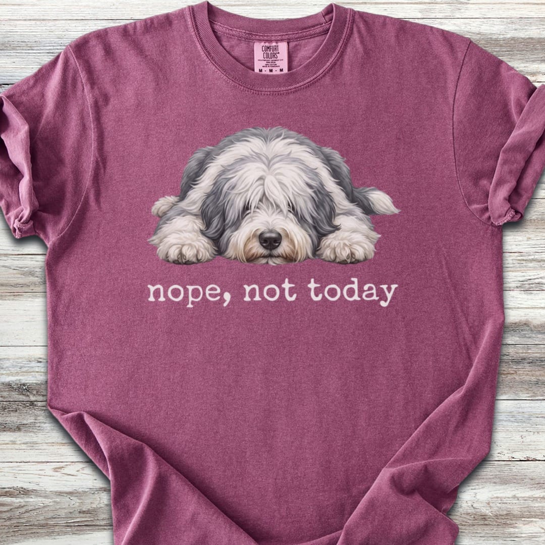 Old English Sheepdog Nope T-Shirt