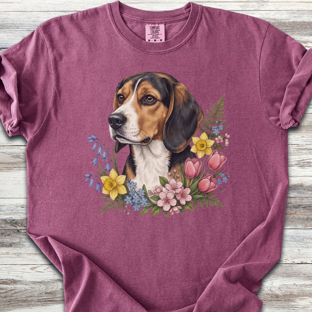 Beagle Spring Portrait T-Shirt