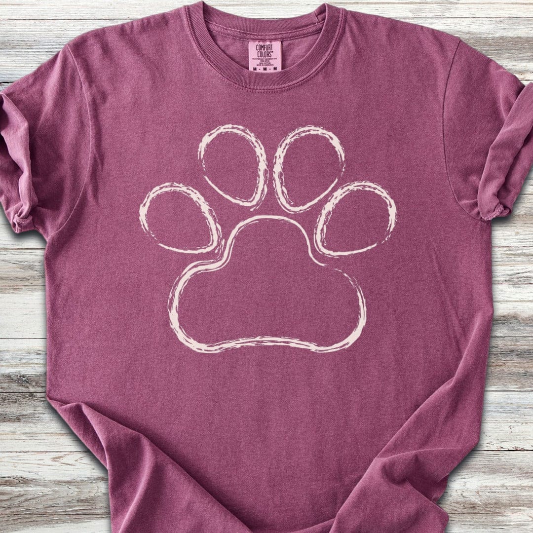 Paw Print Sketch T-Shirt