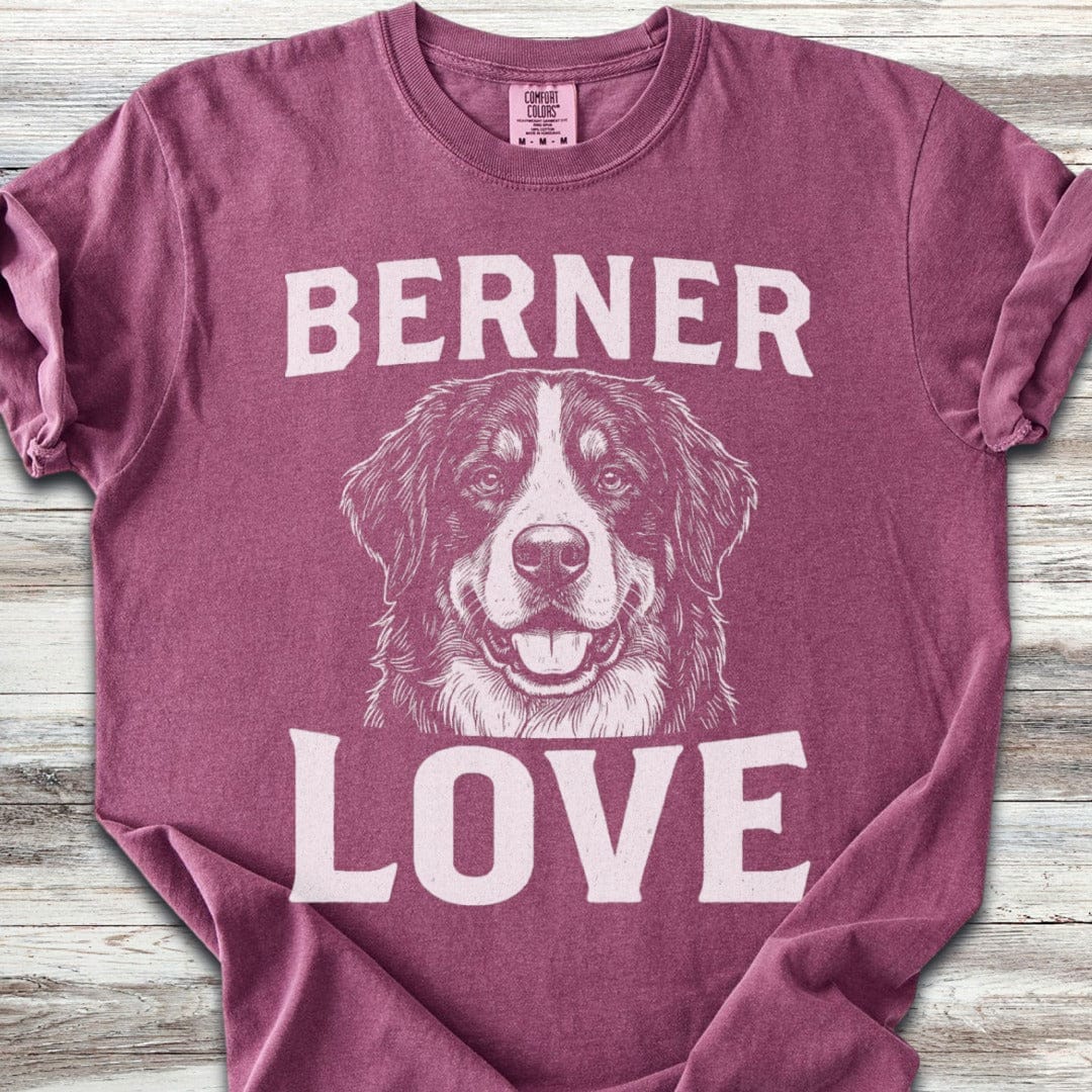 Bernese Mountain Dog Love Portrait T-Shirt