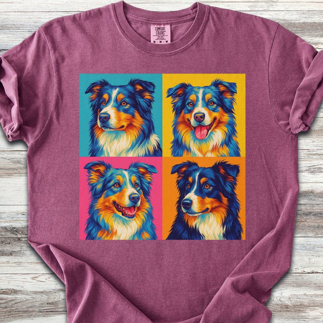 Pop Art Australian Shepherd T-Shirt
