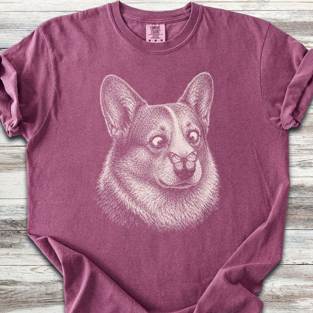 Corgi Butterfly T-Shirt