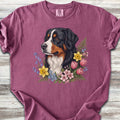Bernese Mountain Dog Spring Portrait T-Shirt