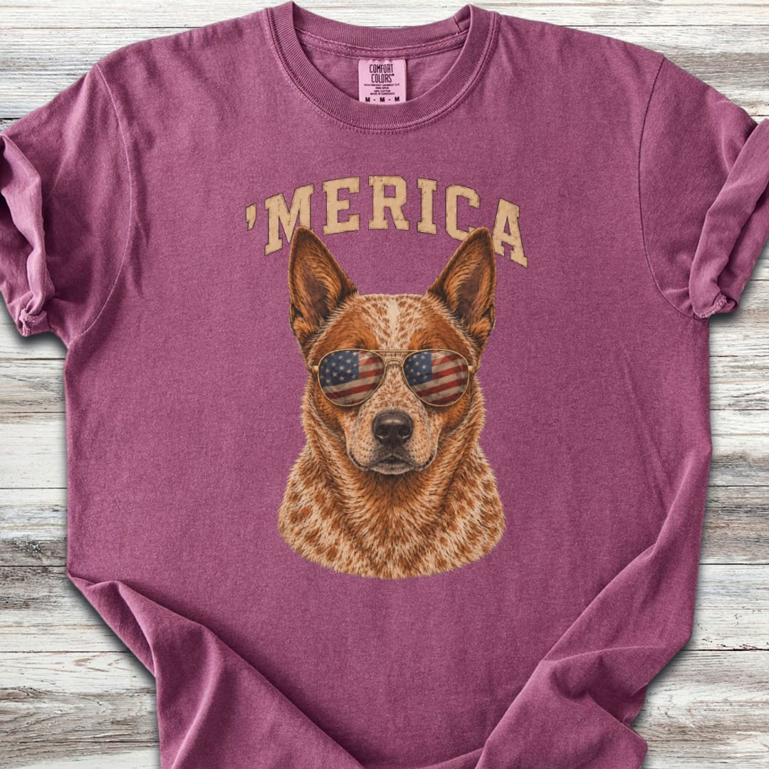 Australian Cattle Dog Red 'Merica T-Shirt