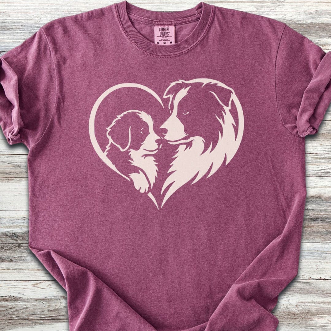 Border Collie Heart Bond T-Shirt