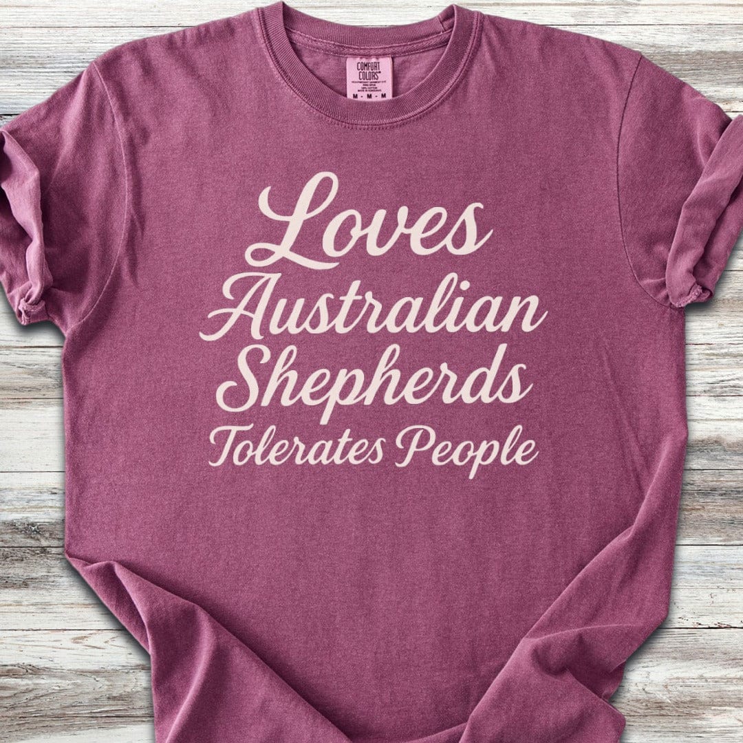 Australian Shepherd Tolerates People T-Shirt
