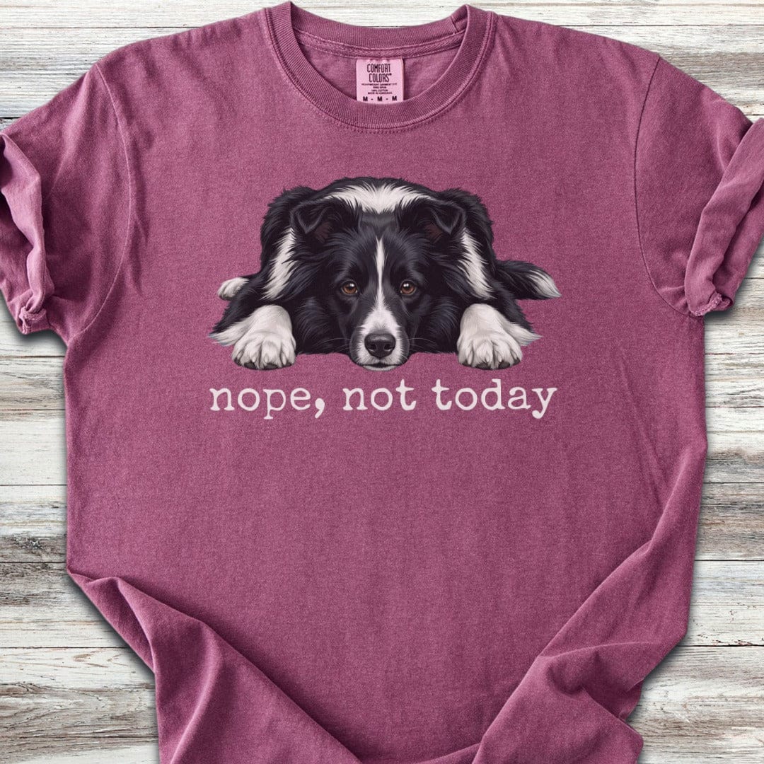 Shetland Sheepdog Bi-Black Nope T-Shirt