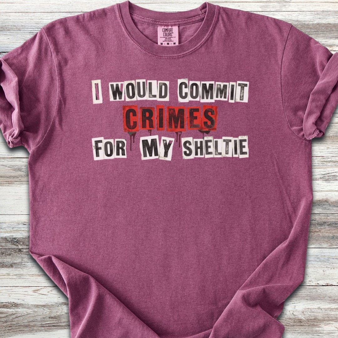 Shetland Sheepdog Crimes T-Shirt