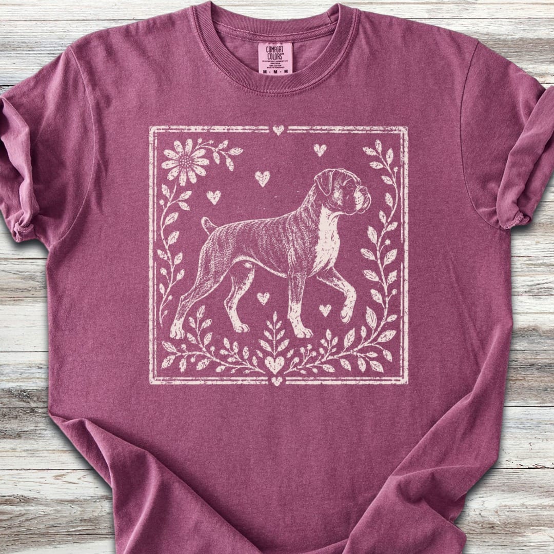 Boxer Linocut T-Shirt