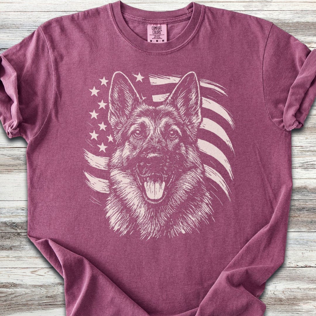 German Shepherd Flag T-Shirt