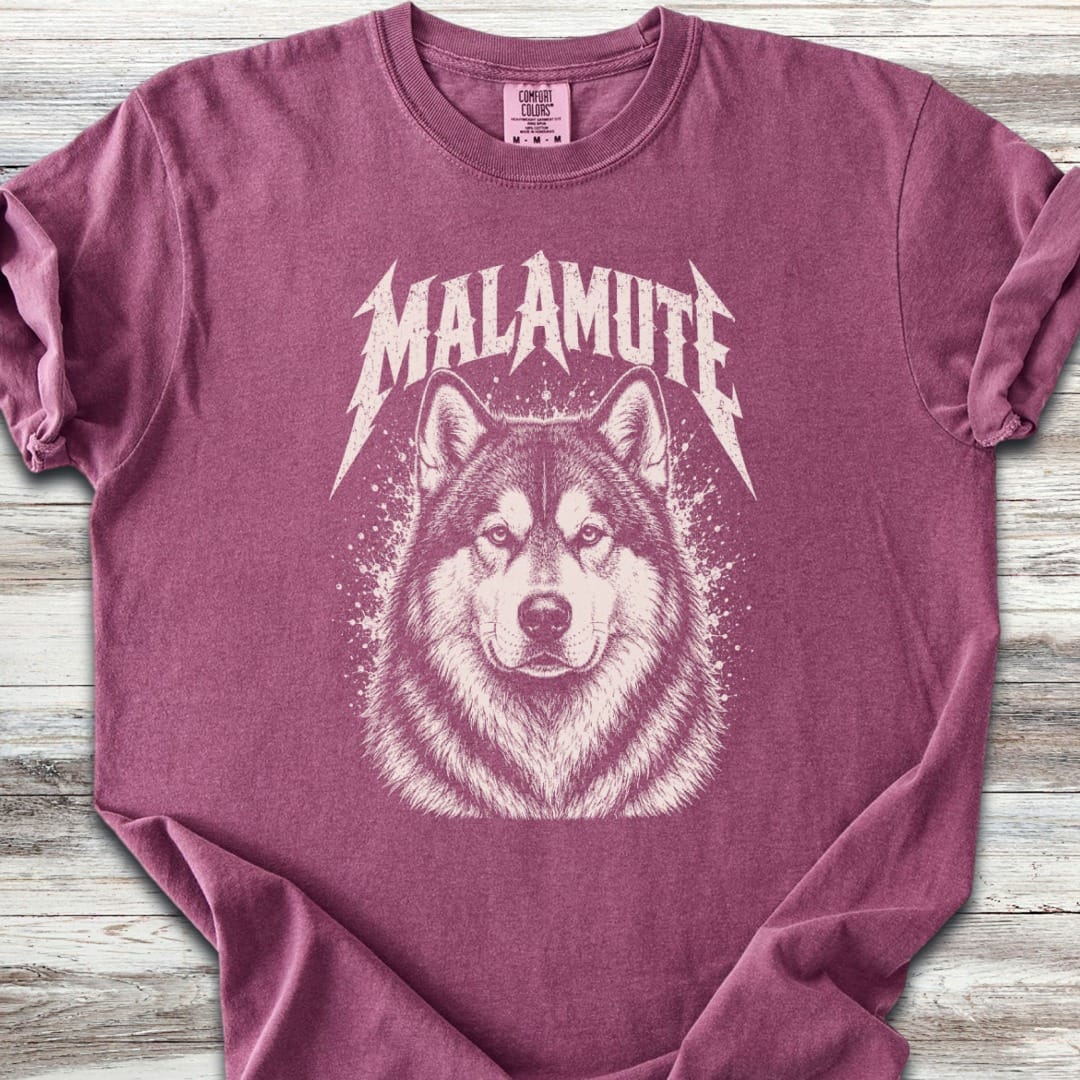 Alaskan Malamute Metal T-Shirt