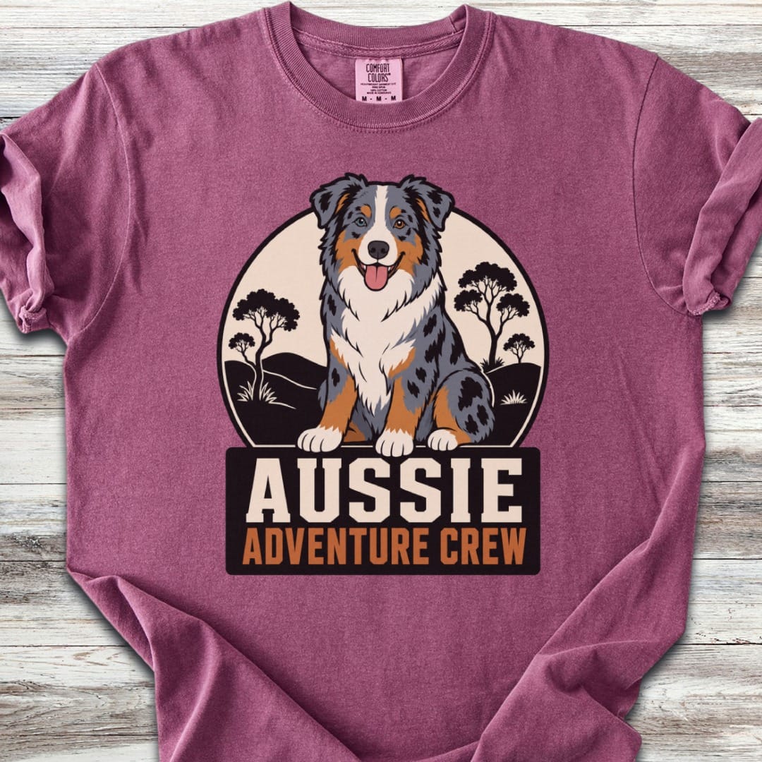 Australian Shepherd Adventure Crew  T-Shirt