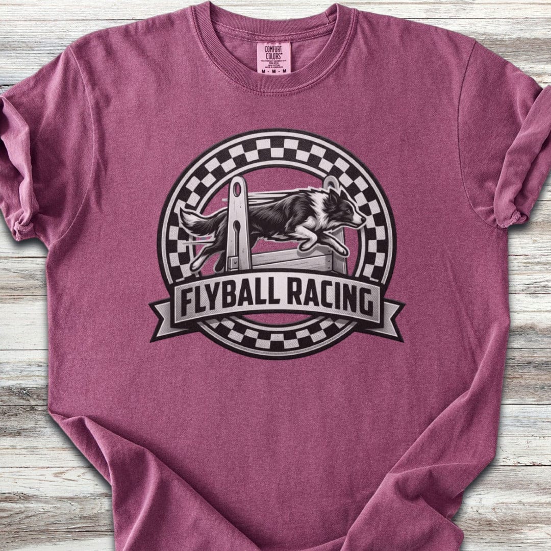 Border Collie Flyball Racing T-Shirt