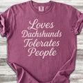 Dachshund Tolerates People T-Shirt
