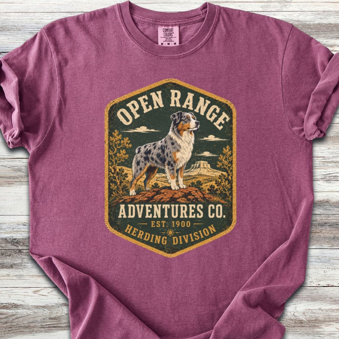 Australian Shepherd Adventures  T-Shirt