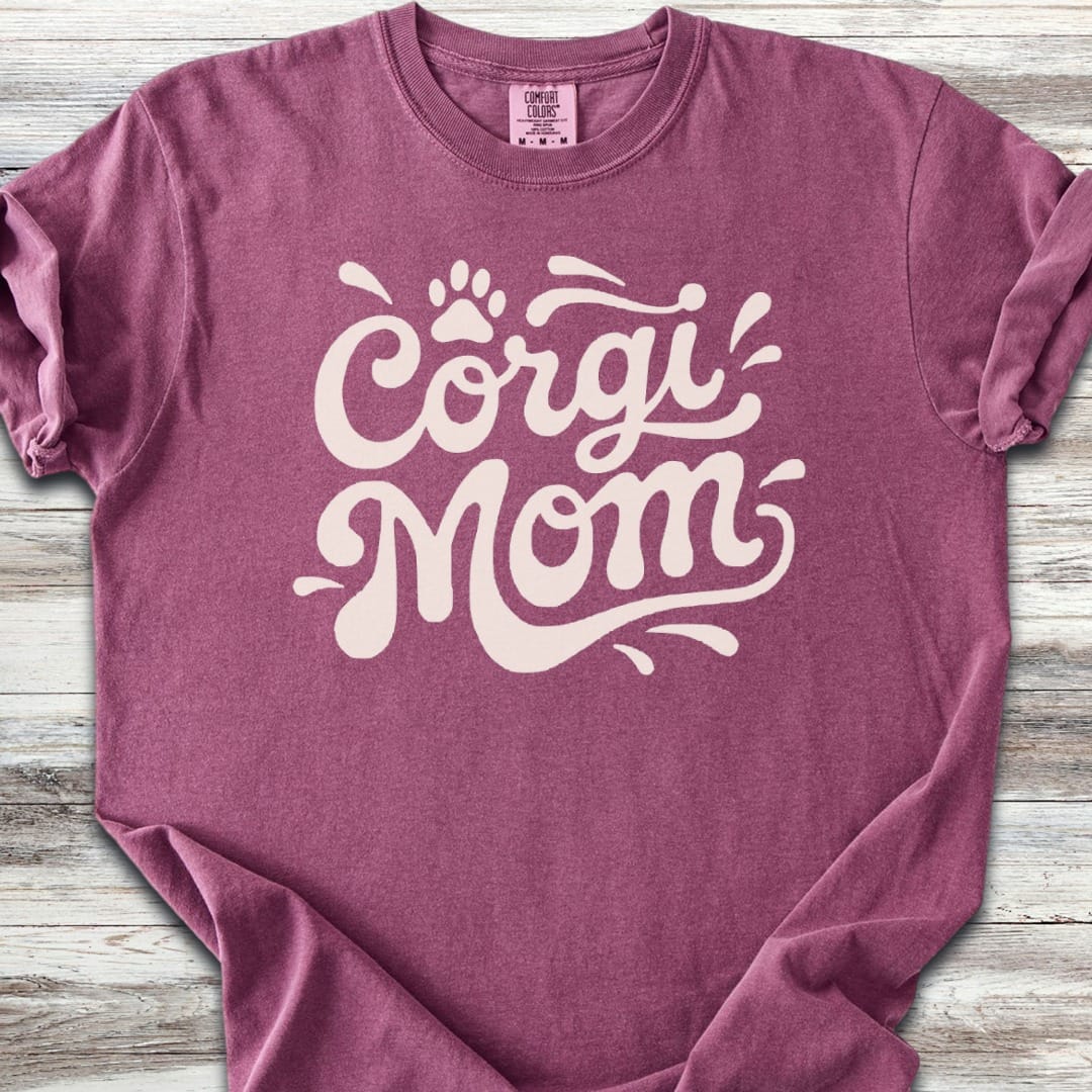 Corgi Groovy Mom T-Shirt