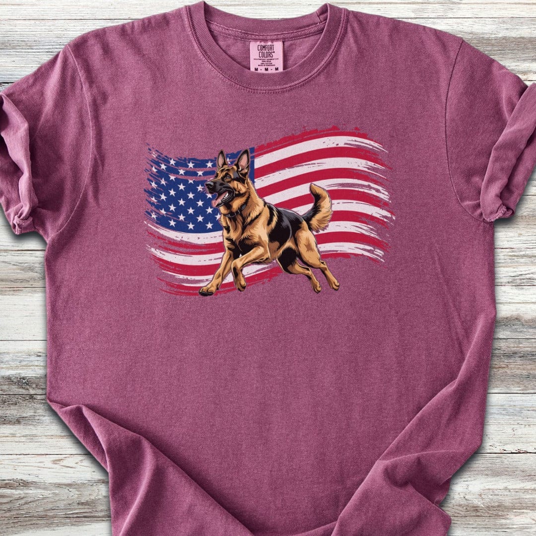 German Shepherd Patriot Run T-Shirt