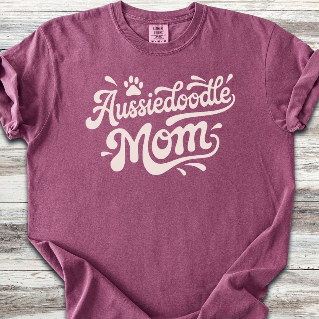 Aussiedoodle Groovy Mom T-Shirt
