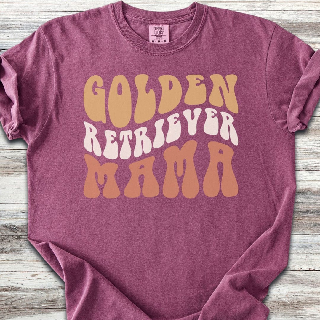 Golden Retriever Retro Mama T-Shirt