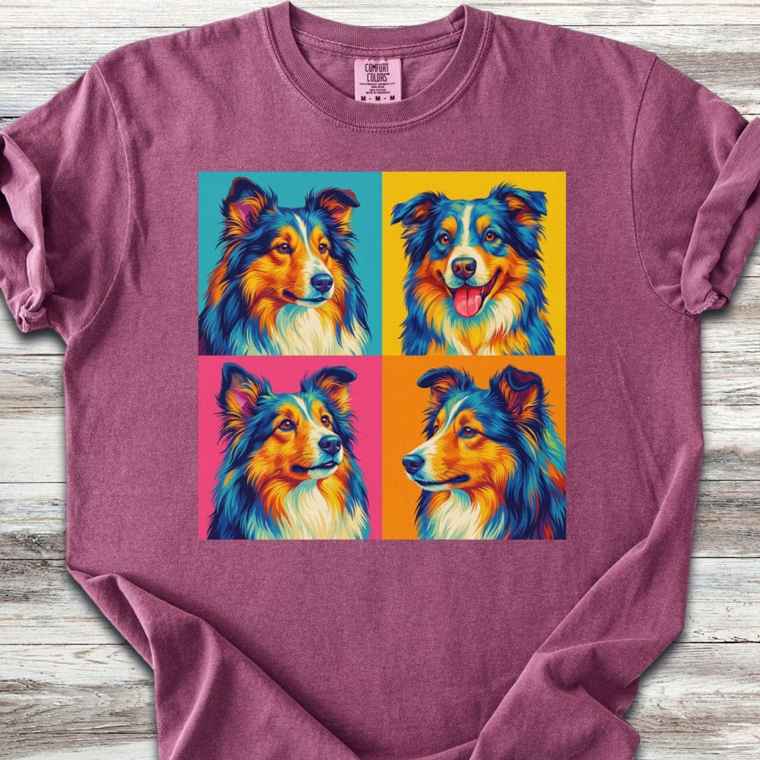 Shetland Sheepdog Pop Art T-Shirt