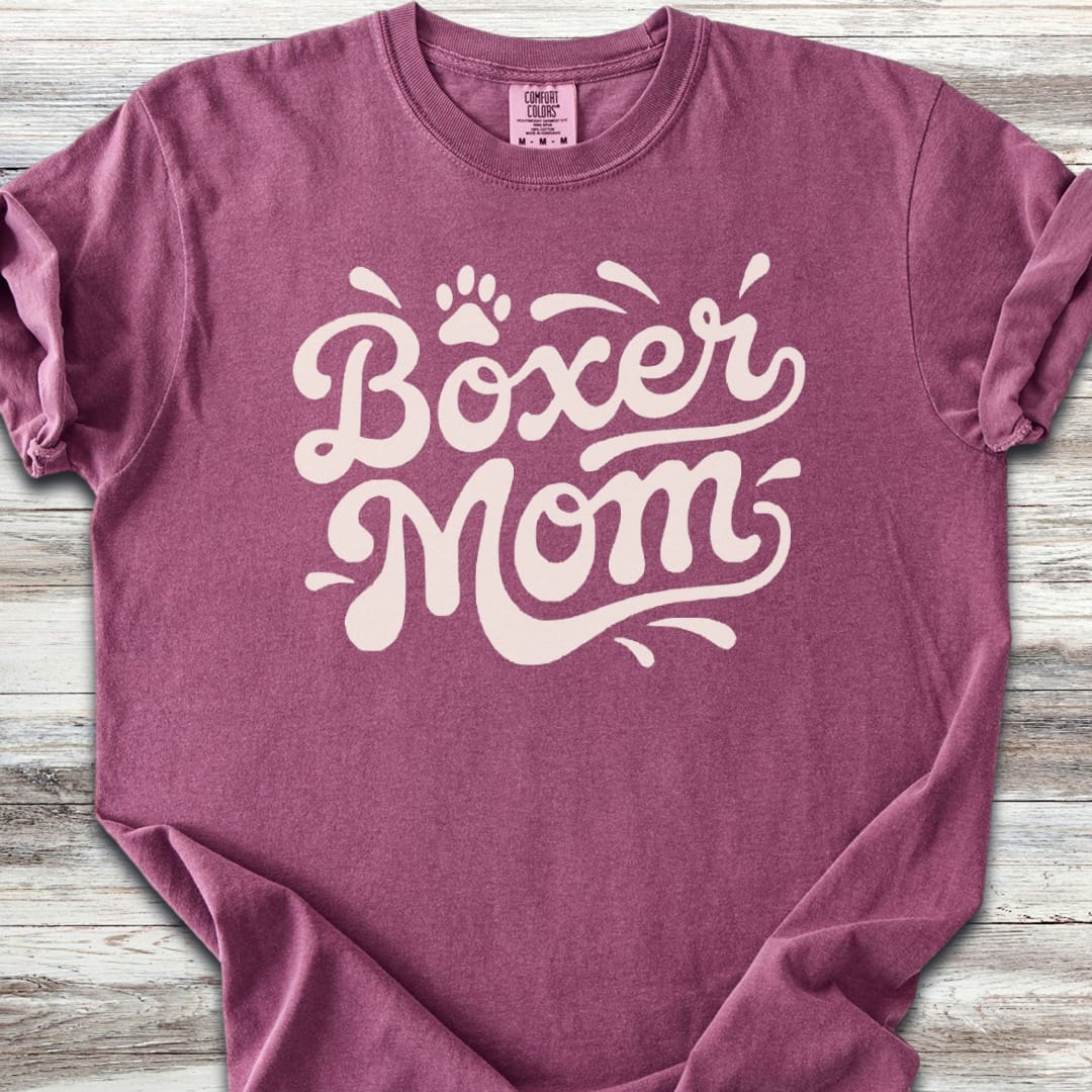 Boxer Groovy Mom T-Shirt