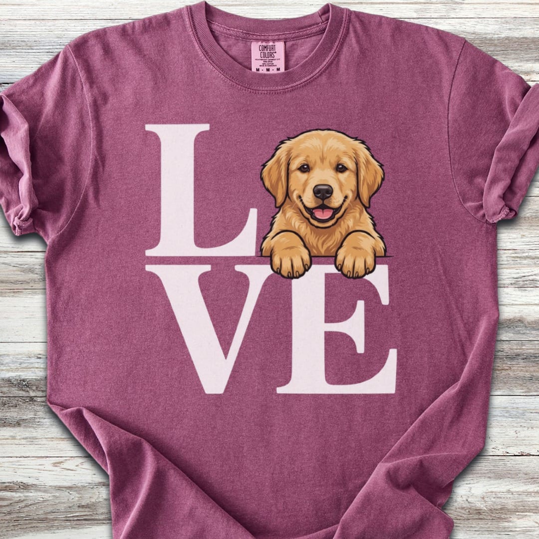 Golden Retriever Puppy Love T-Shirt