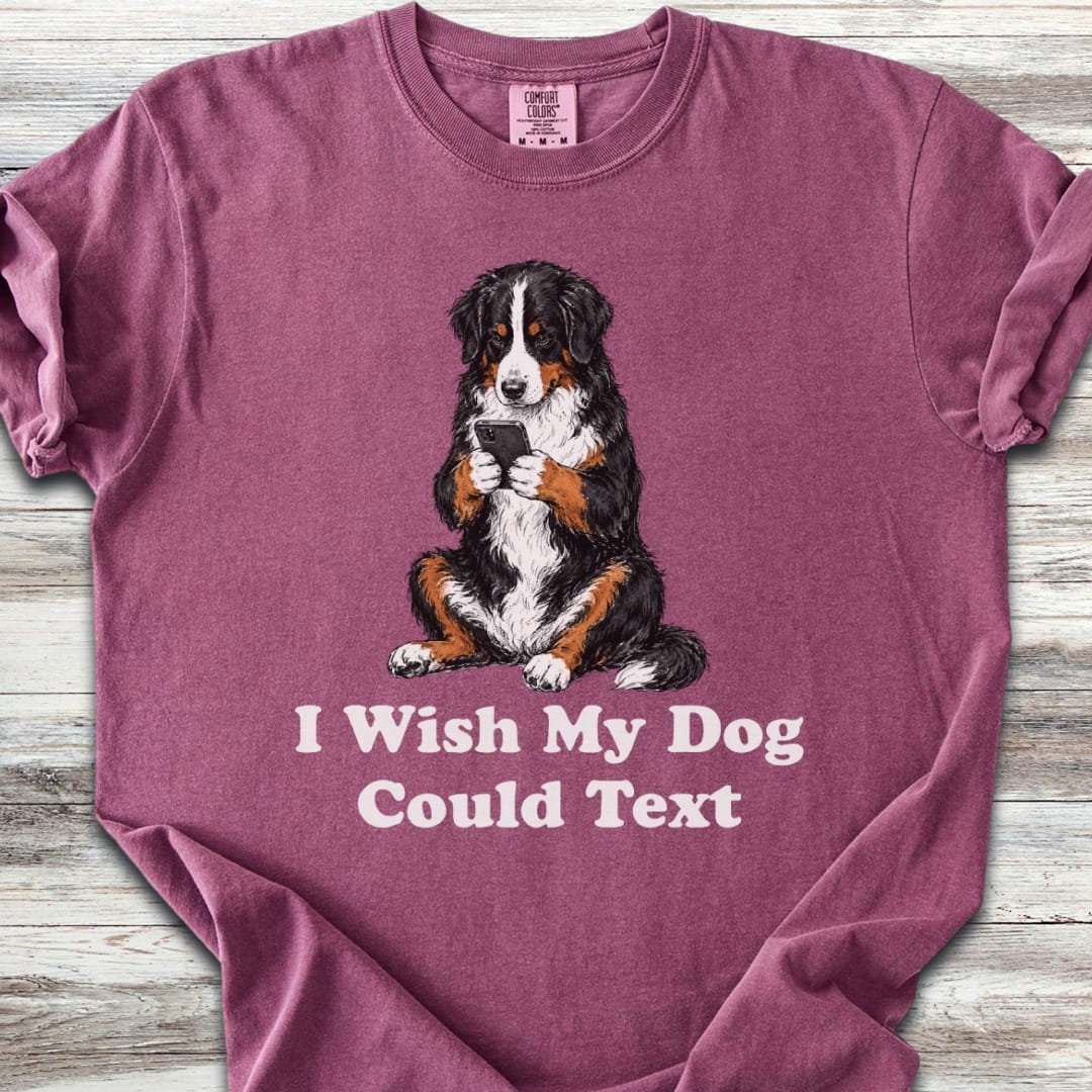Bernese Mountain Dog Text T-Shirt