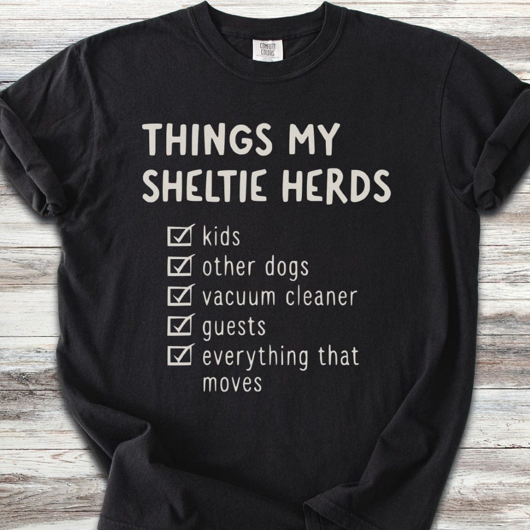 Shetland Sheepdog Herding List T-Shirt