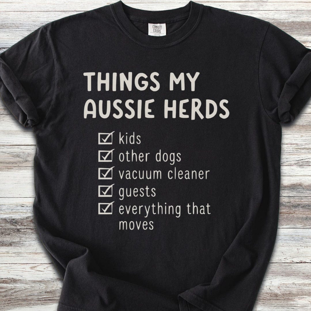 Australian Shepherd Herding List T-Shirt
